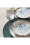 Hermia GBSRD24KY41023178 Vajilla de Porcelana de 24 Piezas para 6 Personas Apta para Lavavajillas y Microondas Elegante y Duradera para Comidas Formales o Informales